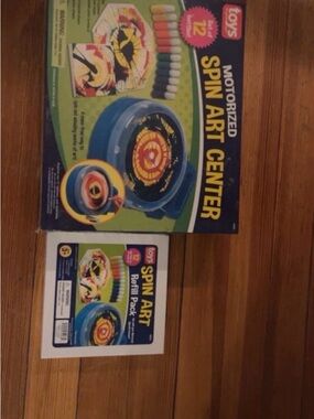 SMITH Blue Spin Art Kit with Multicolor Refill Pack